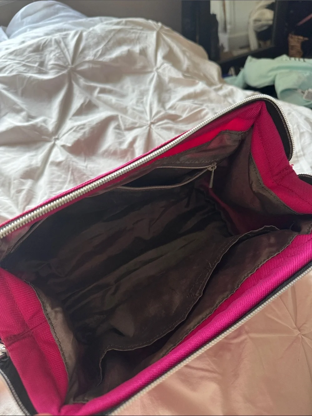 IKEA Magenta Travel Cosmetic Pouch - Women Bags